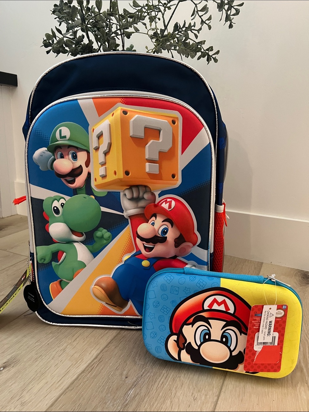 Super Mario Kids Backpack and Pencil Box Set